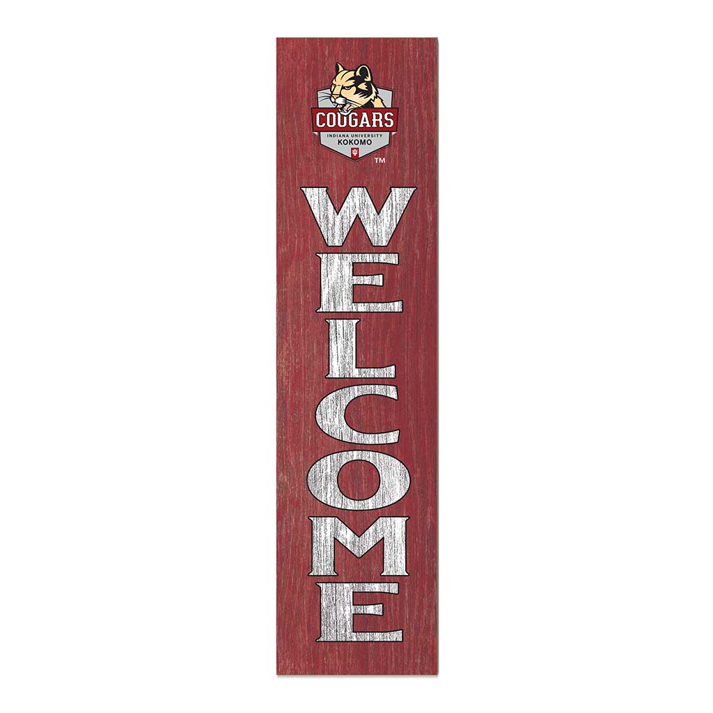 11x46 Leaning Sign Welcome Indiana University Kokomo Cougars