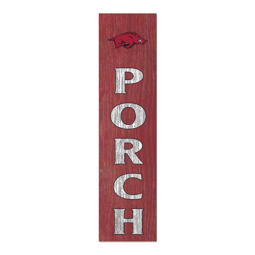 11x46 Leaning Sign Porch Arkansas Razorbacks