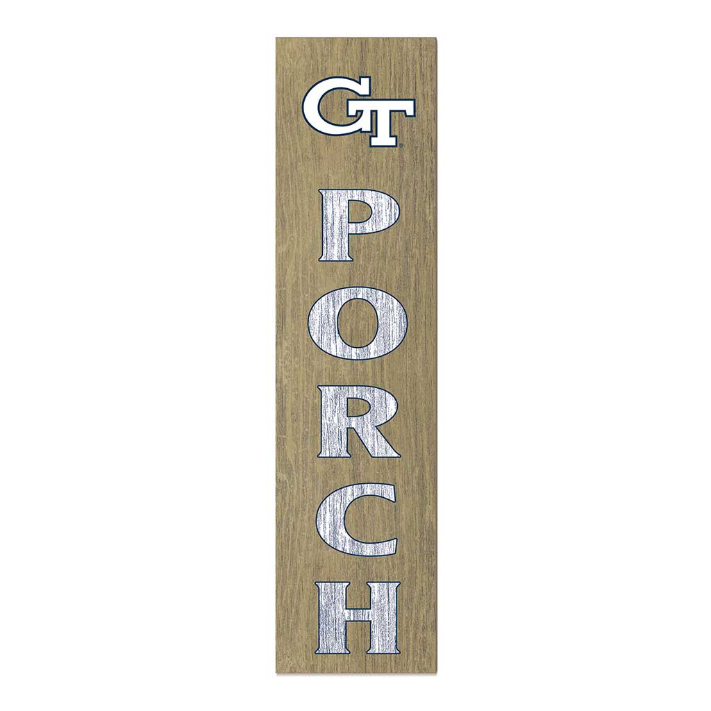 11x46 Leaning Sign Porch Georgia Tech Yellow Jackets