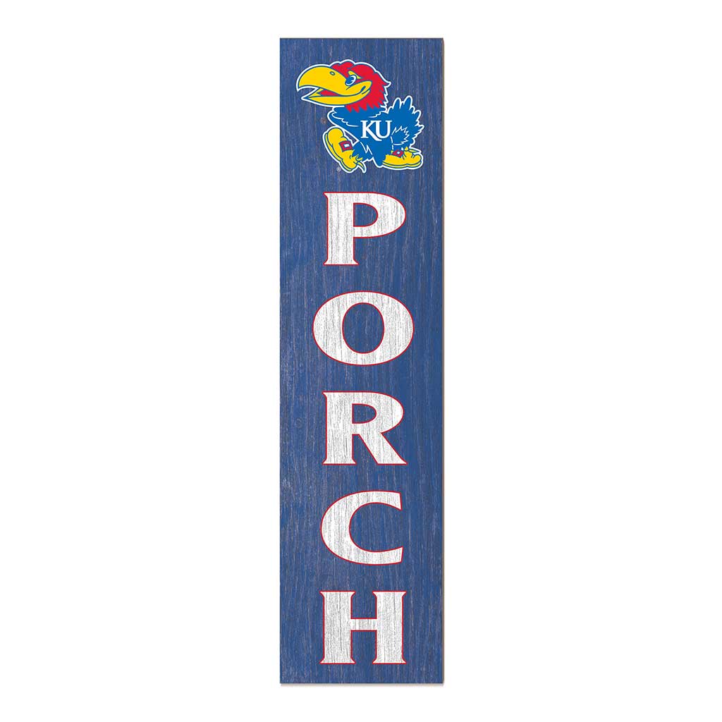 11x46 Leaning Sign Porch Kansas Jayhawks