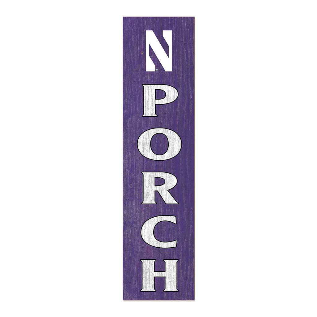 11x46 Leaning Sign Porch Northwestern Wildcats