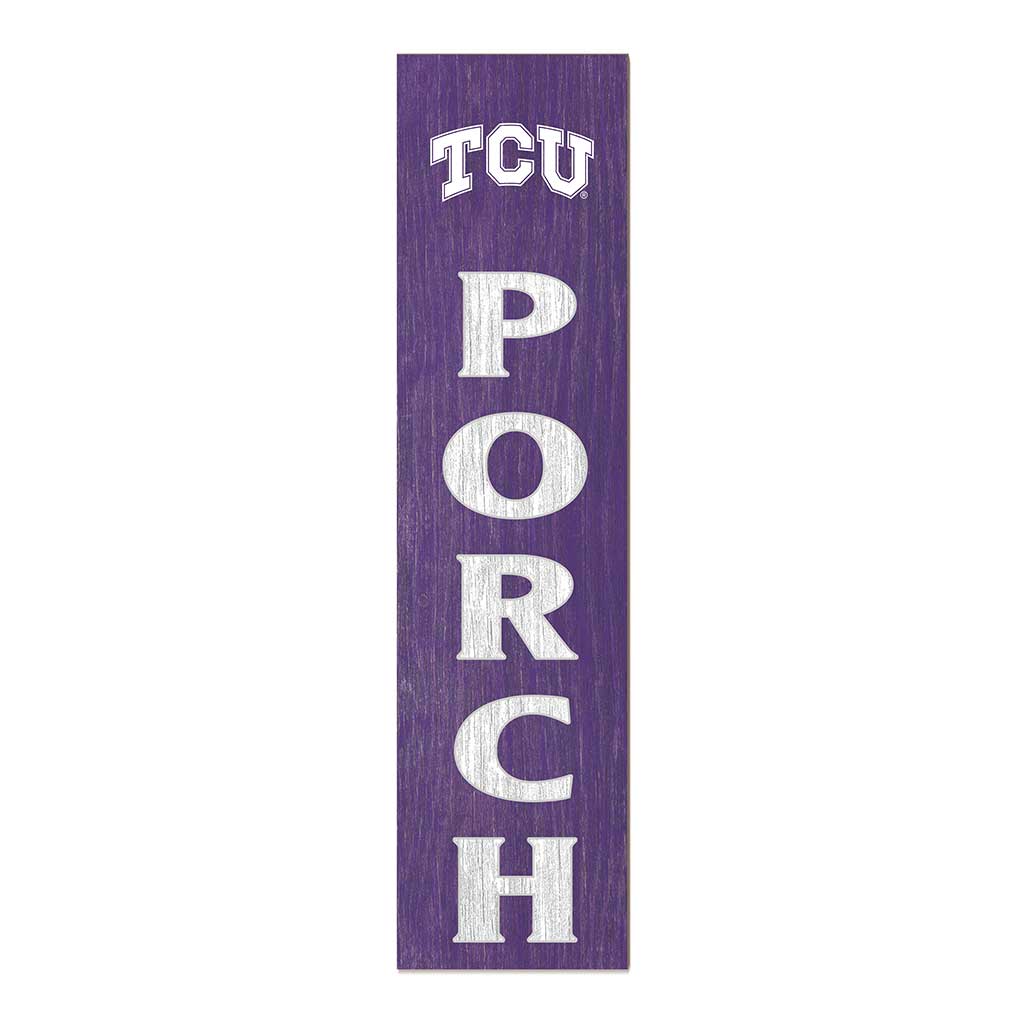 11x46 Leaning Sign Porch Texas Christian Horned Frogs