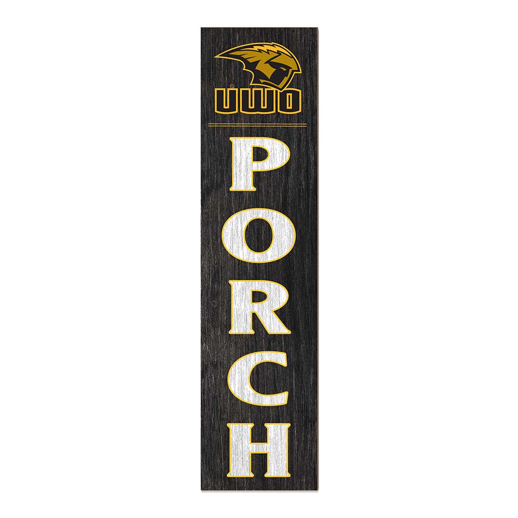 11x46 Leaning Sign Porch University of Wisconsin-Oshkosh