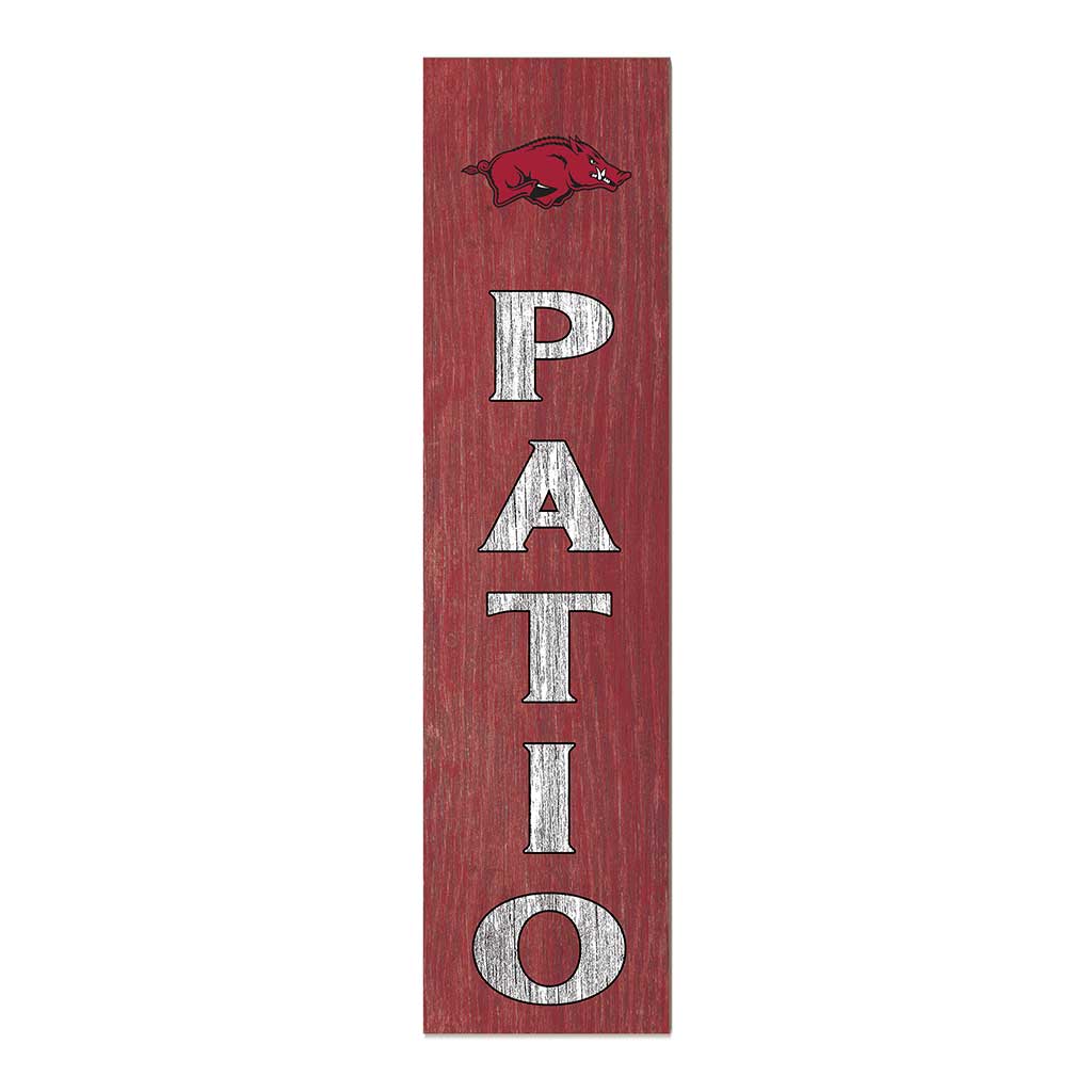 11x46 Leaning Sign Patio Arkansas Razorbacks