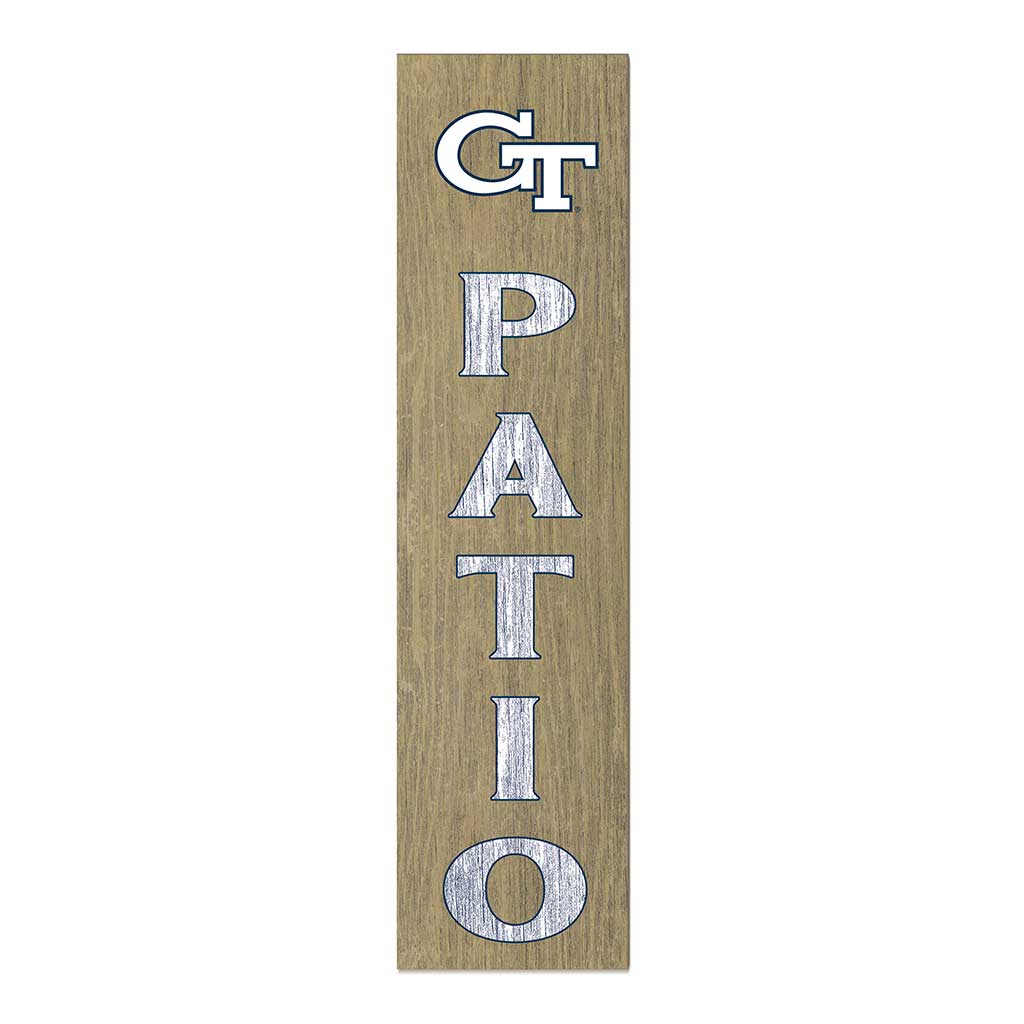 11x46 Leaning Sign Patio Georgia Tech Yellow Jackets