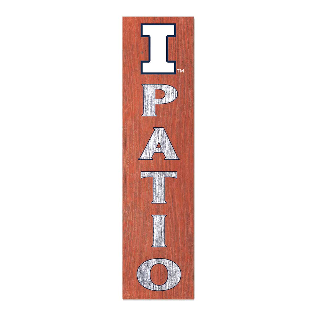 11x46 Leaning Sign Patio Illinois Fighting Illini