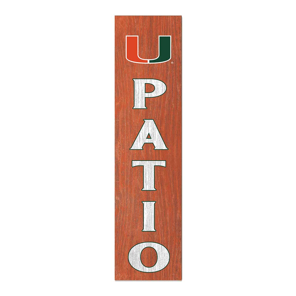 11x46 Leaning Sign Patio Miami Hurricanes