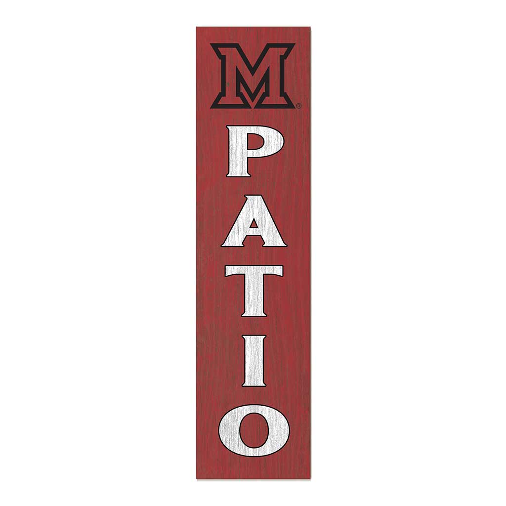 11x46 Leaning Sign Patio Miami of Ohio Redhawks