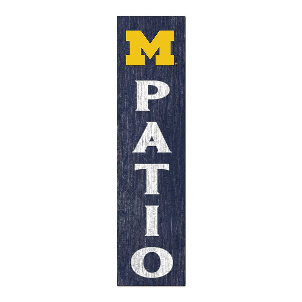 11x46 Leaning Sign Patio Michigan Wolverines