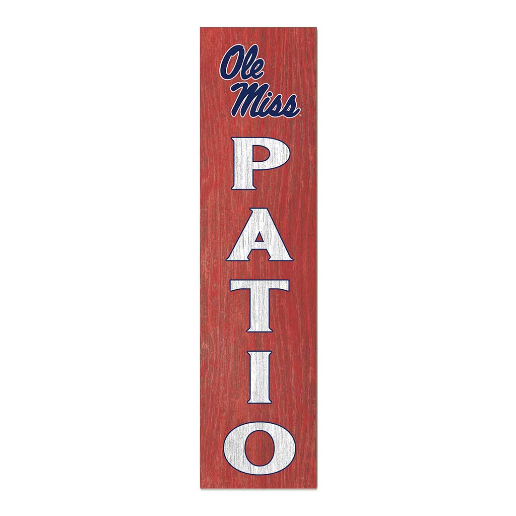 11x46 Leaning Sign Patio Mississippi Rebels