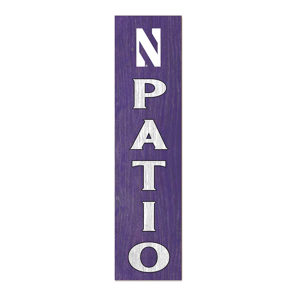 11x46 Leaning Sign Patio Northwestern Wildcats