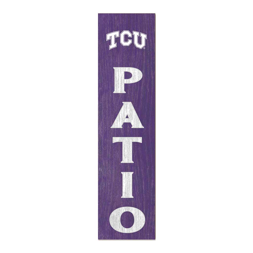 11x46 Leaning Sign Patio Texas Christian Horned Frogs