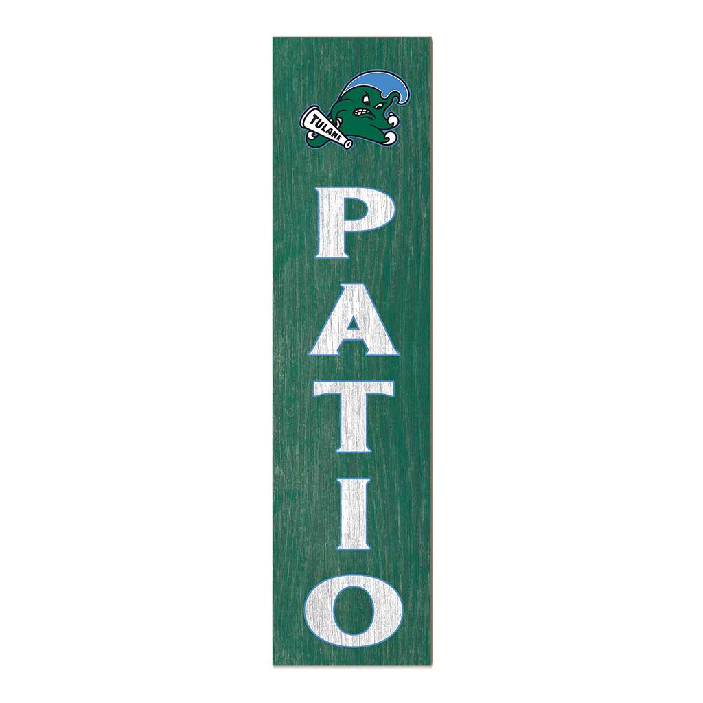 11x46 Leaning Sign Patio Tulane Green Wave