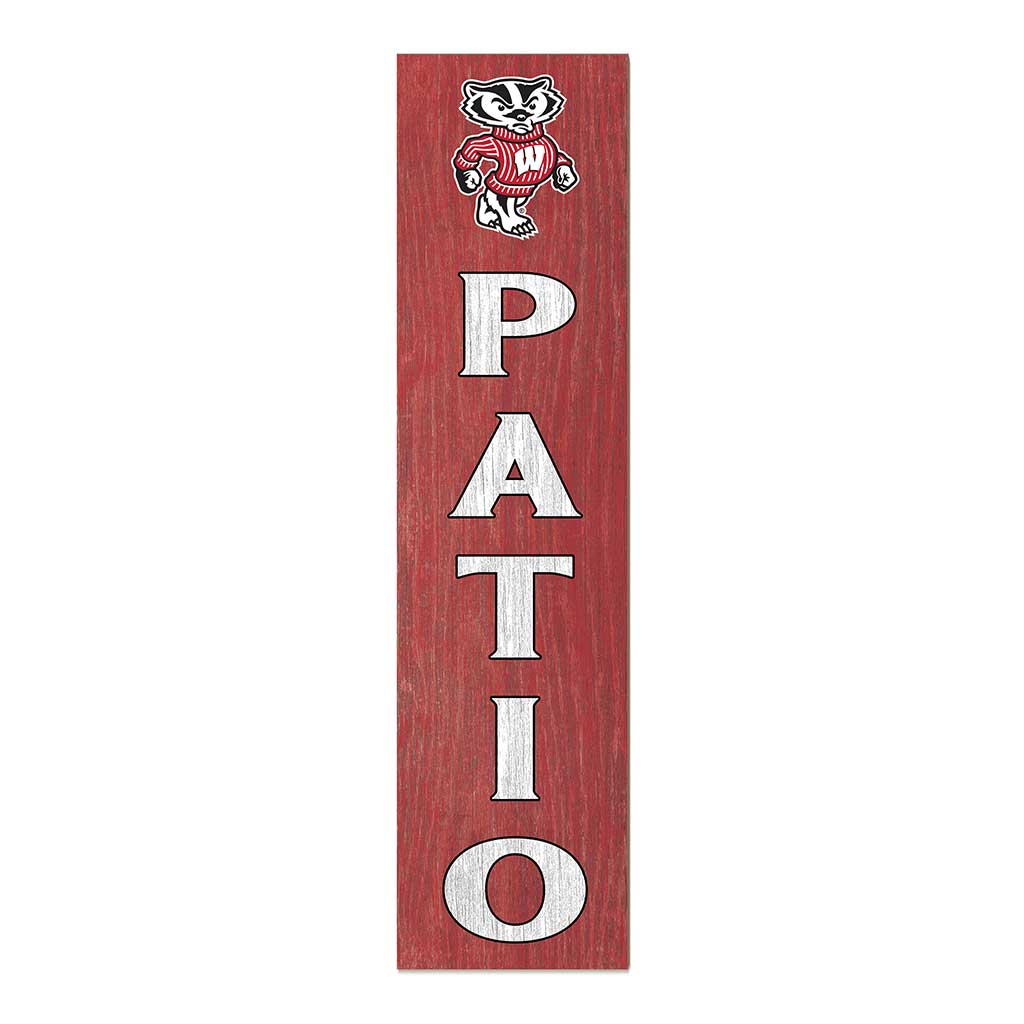 11x46 Leaning Sign Patio Wisconsin Badgers