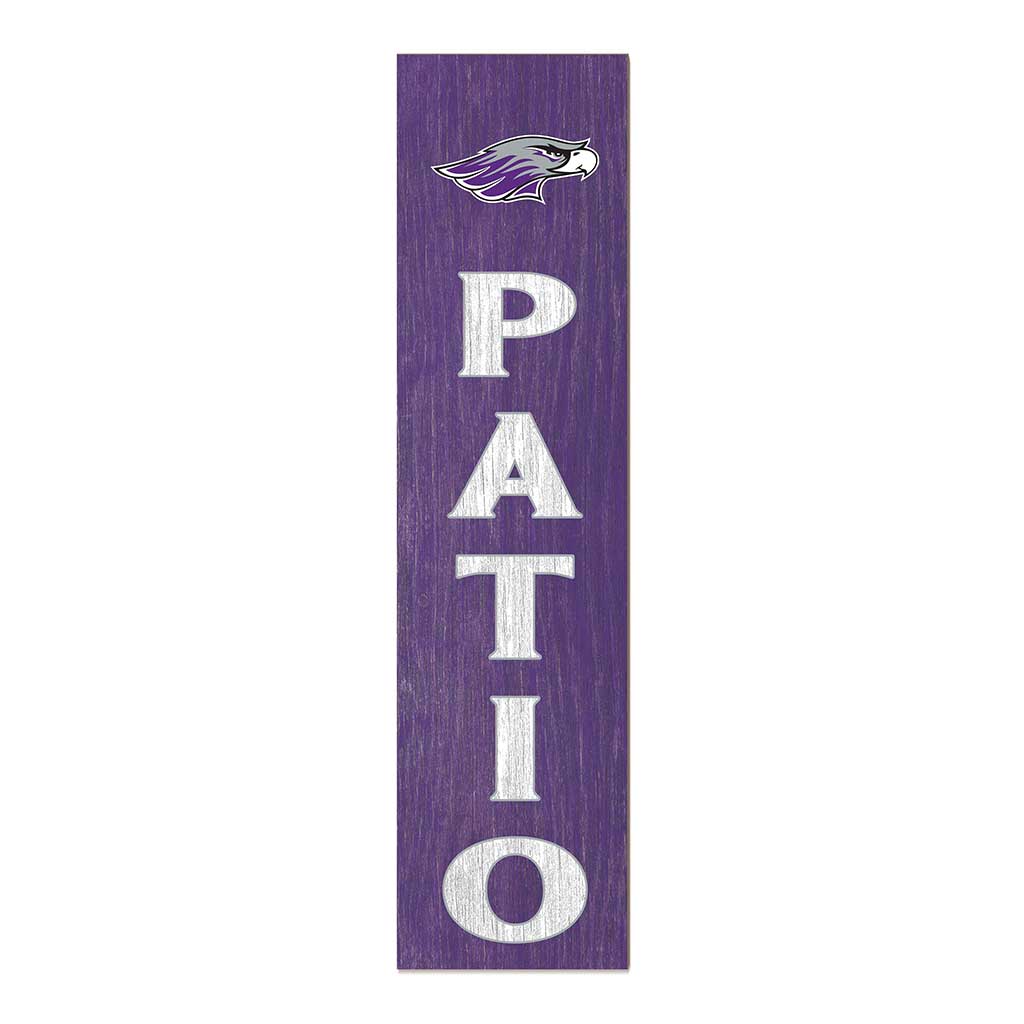 11x46 Leaning Sign Patio University of Wisconsin Whitewater Warhawks