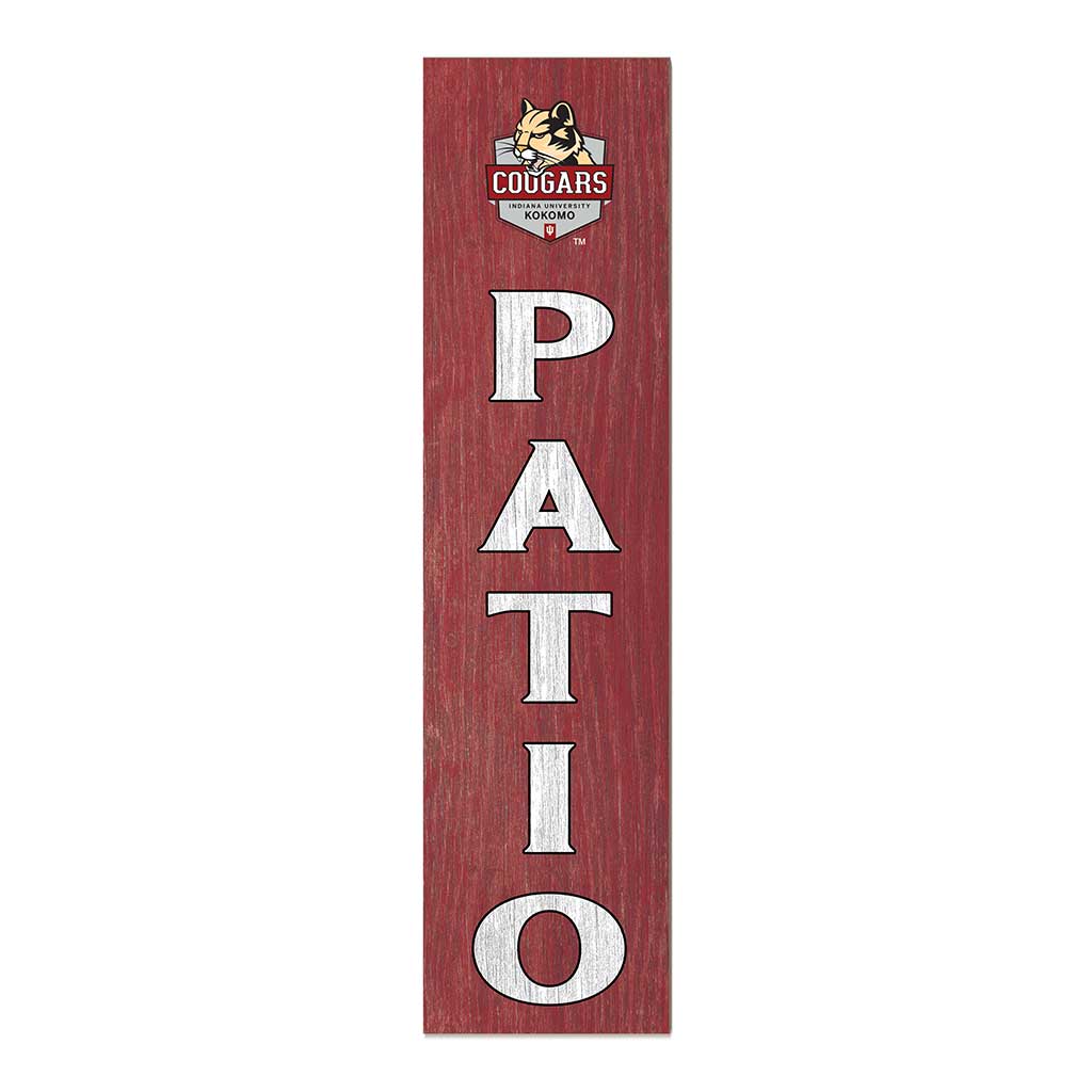 11x46 Leaning Sign Patio Indiana University Kokomo Cougars