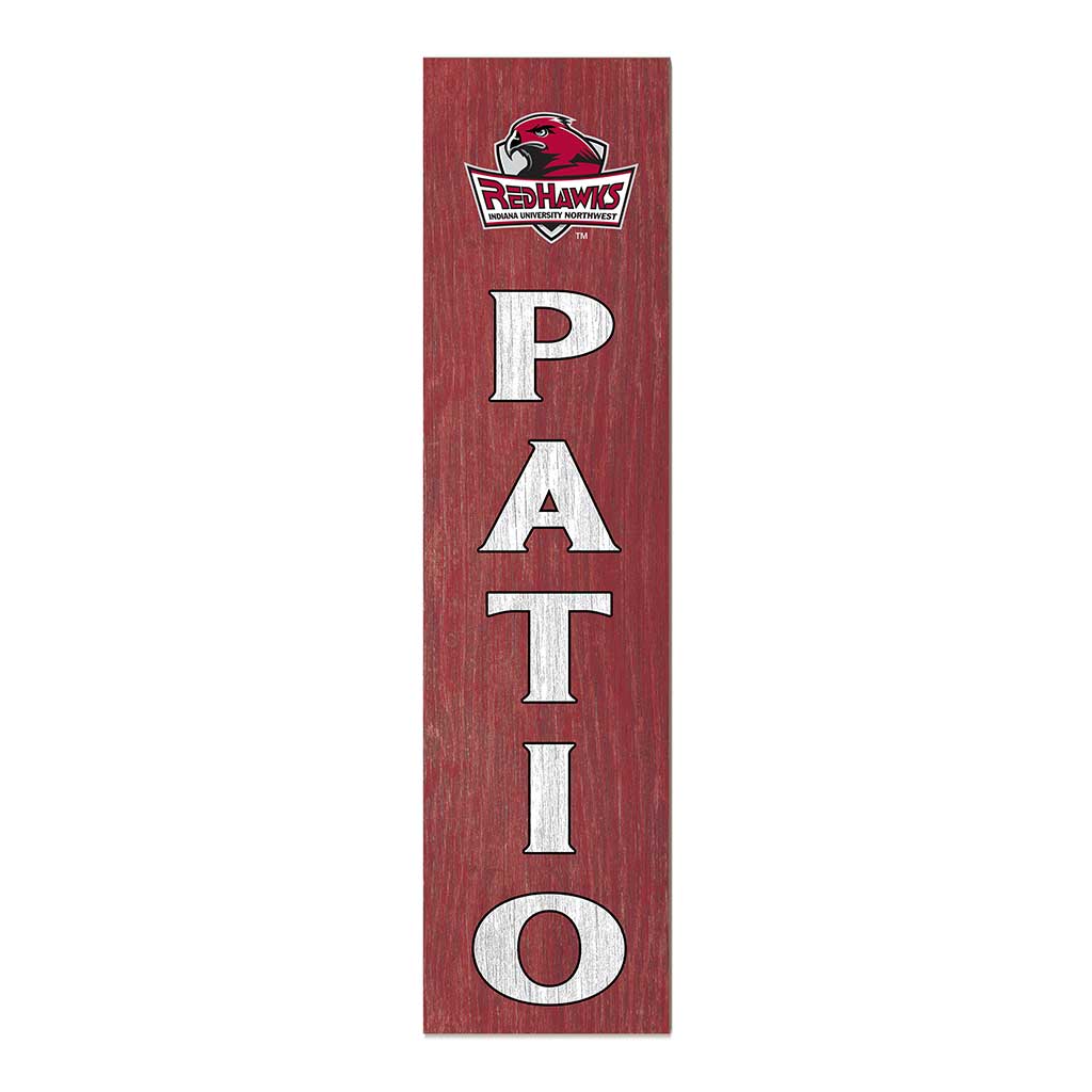 11x46 Leaning Sign Patio Indiana University Northwest Redhawks