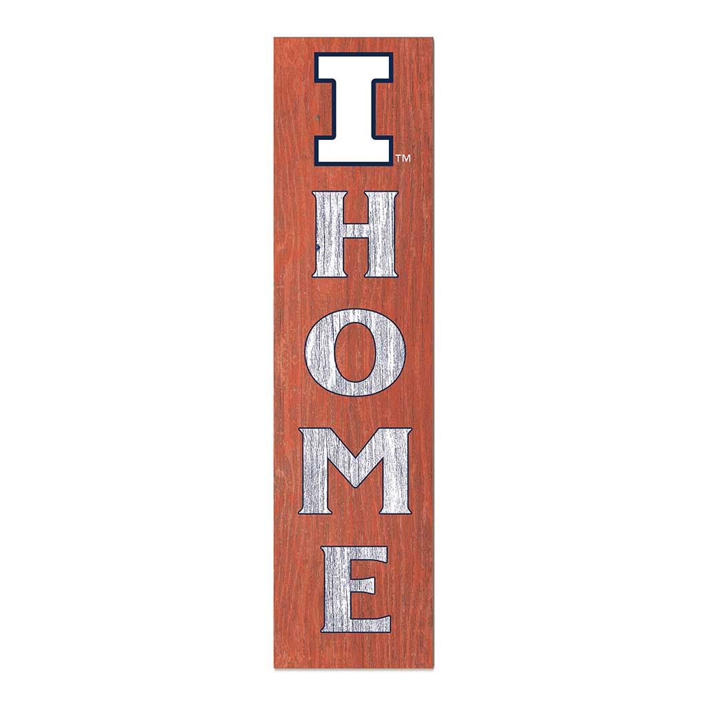 11x46 Leaning Sign Home Illinois Fighting Illini