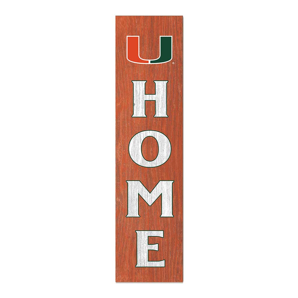 11x46 Leaning Sign Home Miami Hurricanes