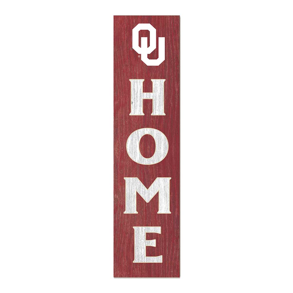 11x46 Leaning Sign Home Oklahoma Sooners