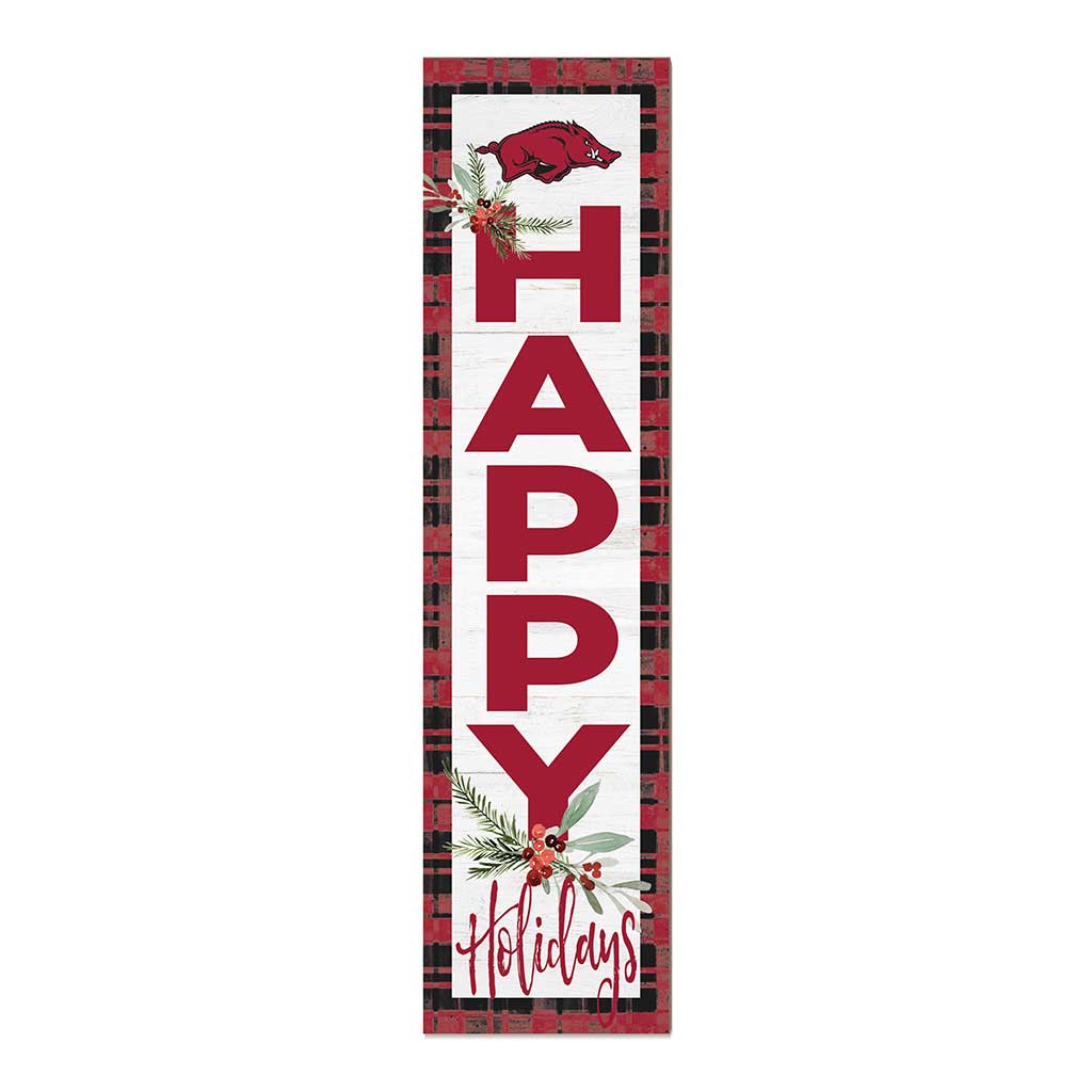 11x46 Merry Christmas Sign Arkansas Razorbacks