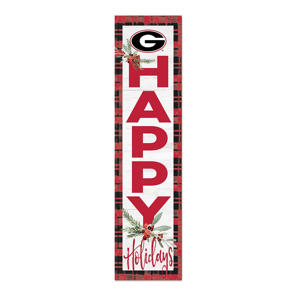 11x46 Merry Christmas Sign Georgia Bulldogs