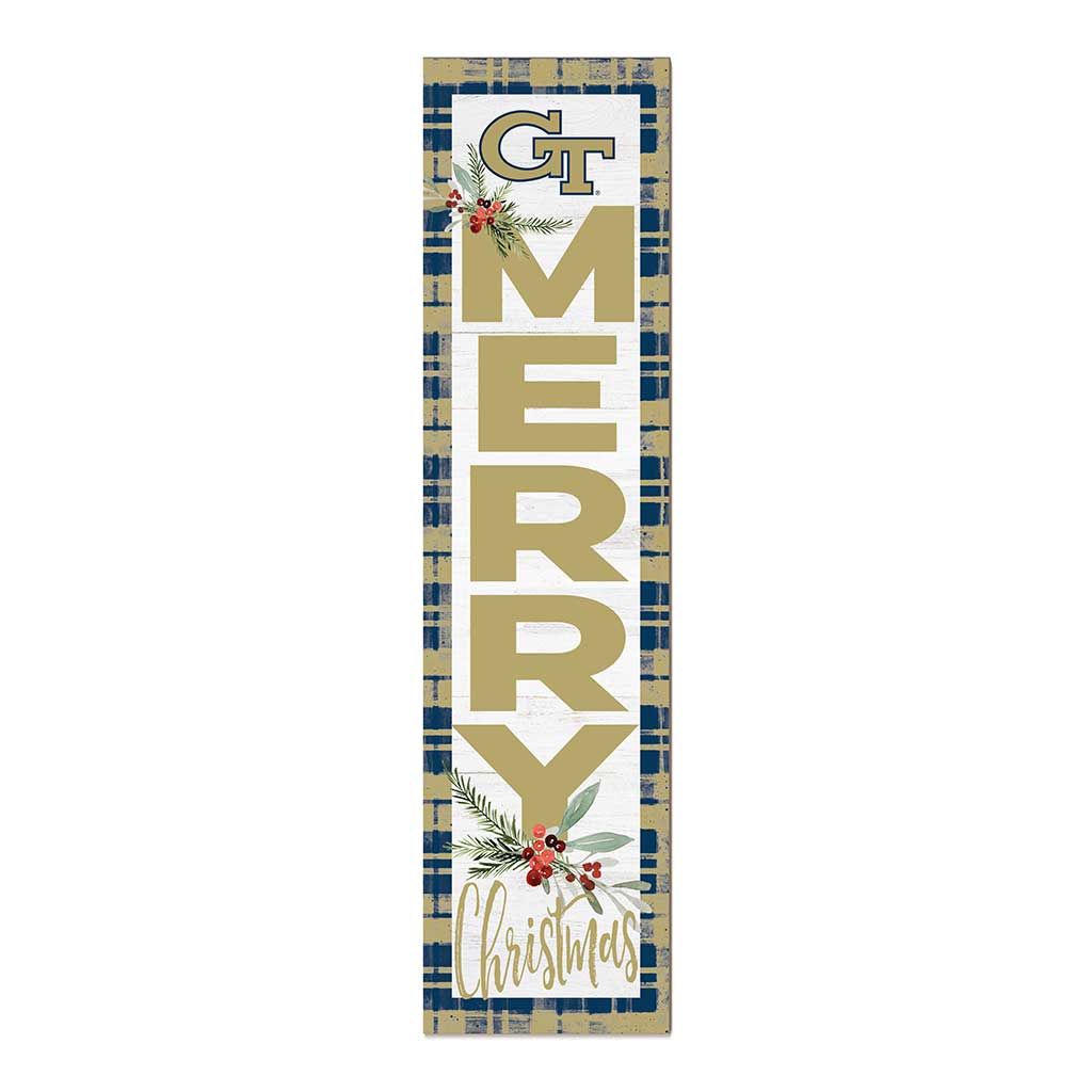 11x46 Merry Christmas Sign Georgia Tech Yellow Jackets