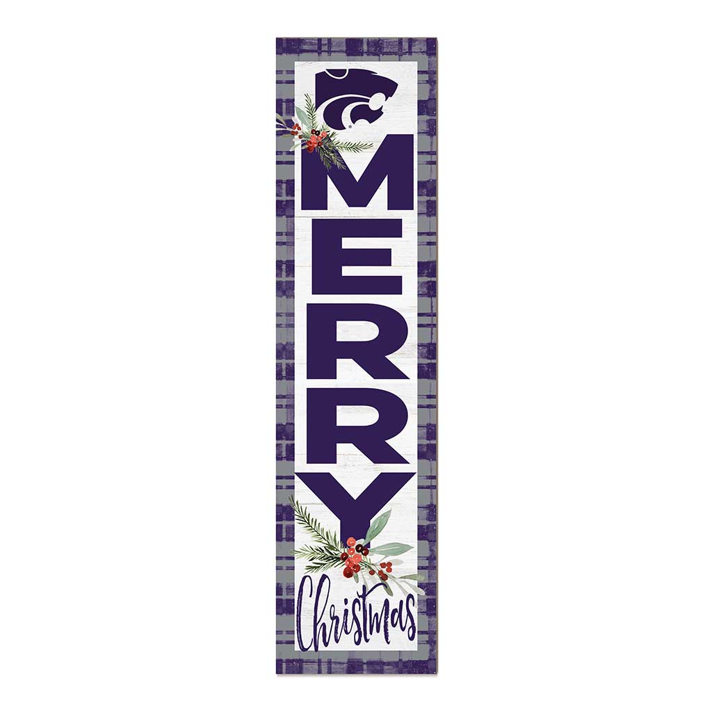 11x46 Merry Christmas Sign Kansas State Wildcats