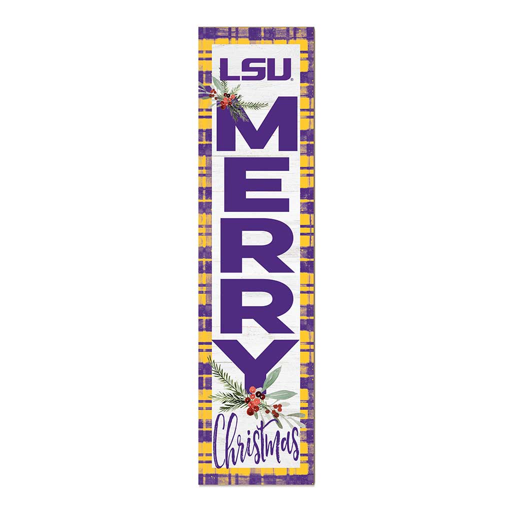 11x46 Merry Christmas Sign LSU Fighting Tigers