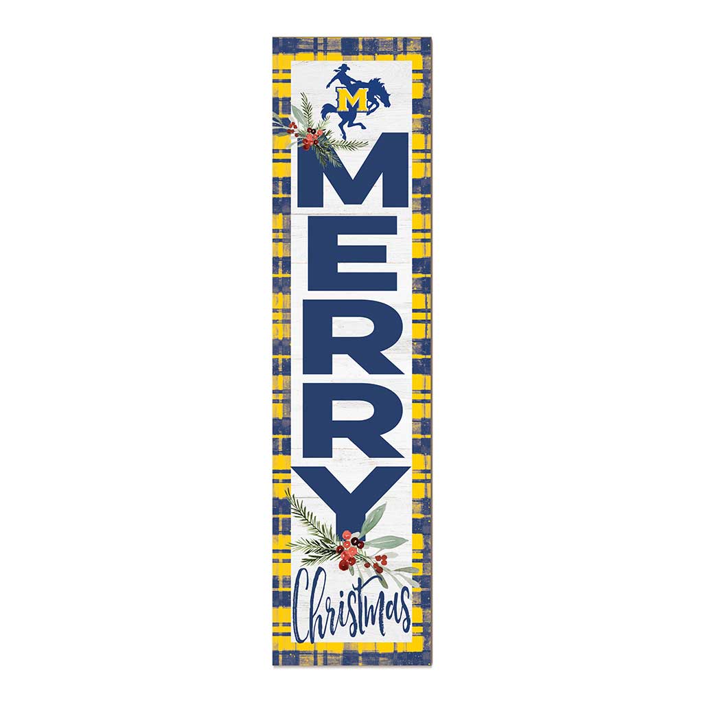 11x46 Merry Christmas Sign McNeese State Cowboys