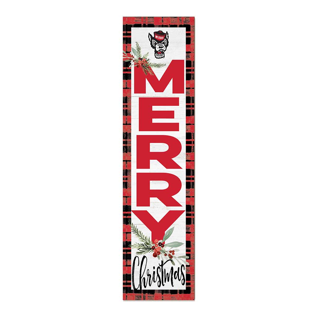 11x46 Merry Christmas Sign North Carolina State Wolfpack