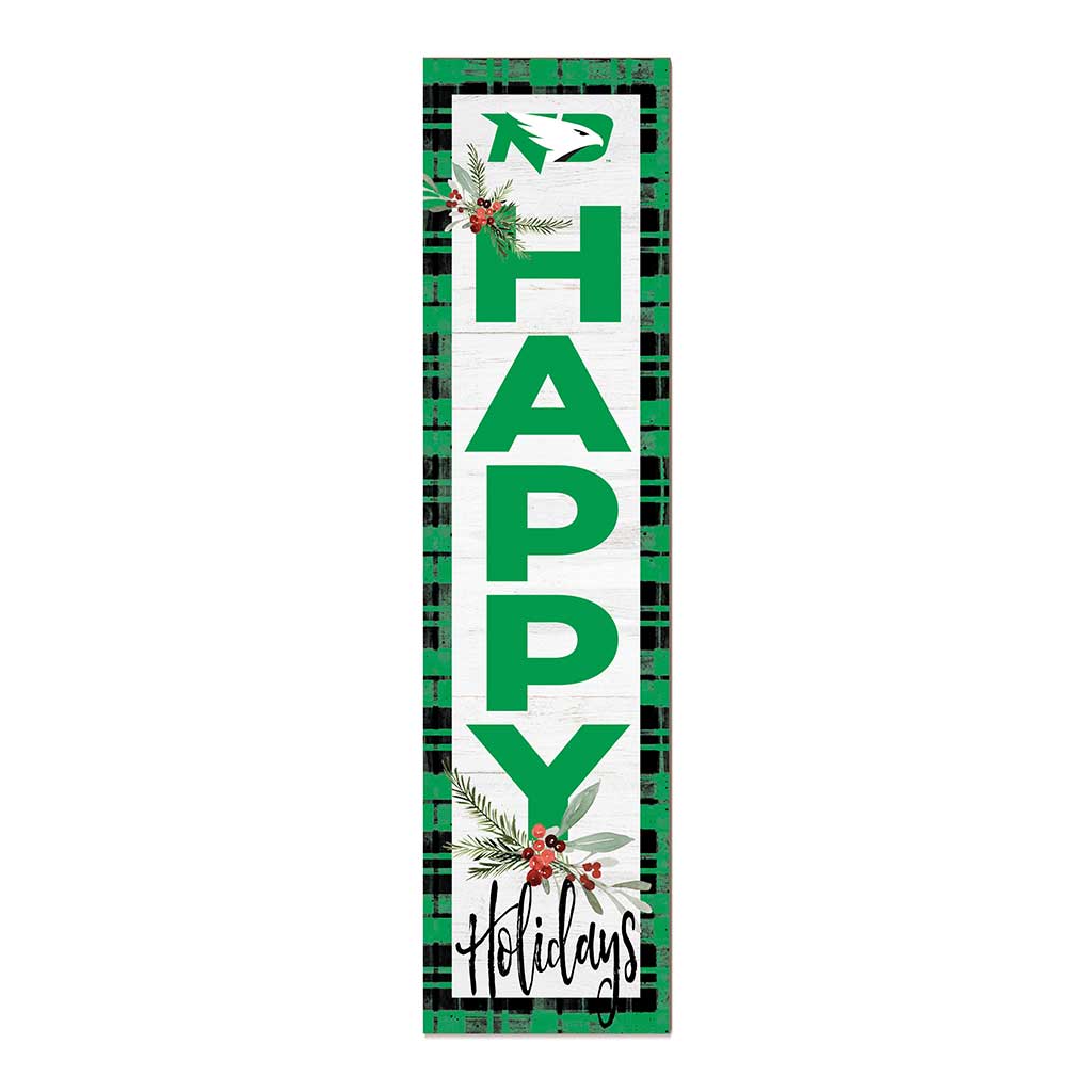 11x46 Merry Christmas Sign North Dakota Fighting Hawks