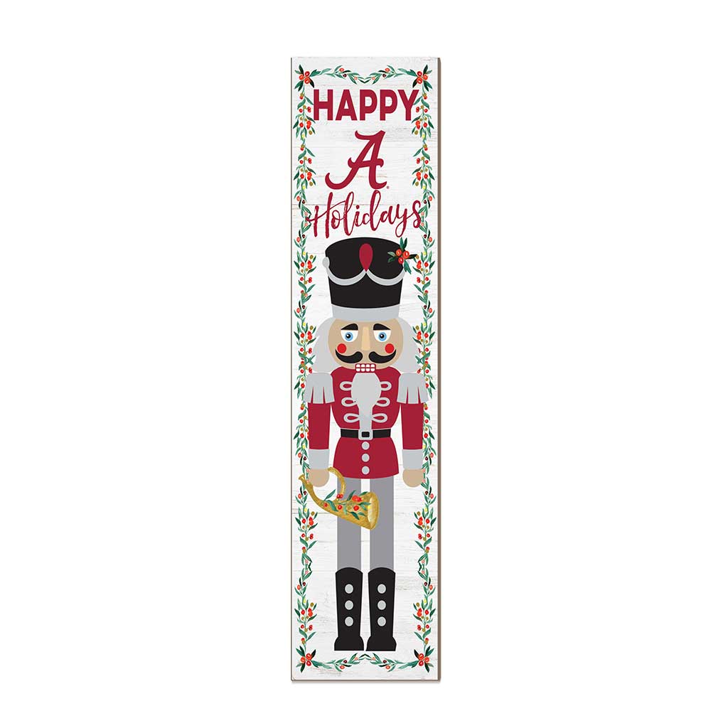 11x46 Leaning Sign Nutcracker Alabama Crimson Tide