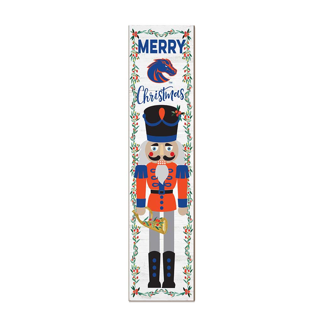 11x46 Leaning Sign Nutcracker Boise State Broncos