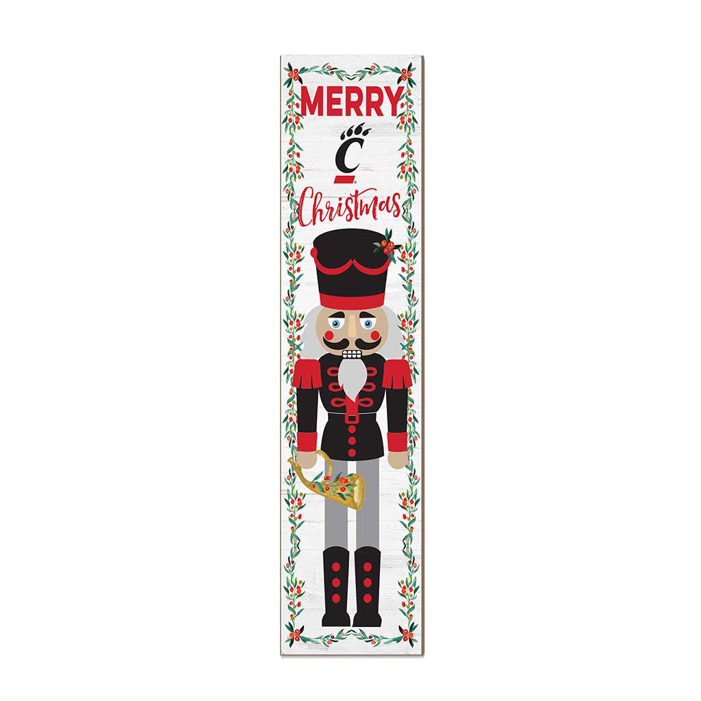 11x46 Leaning Sign Nutcracker Cincinnati Bearcats