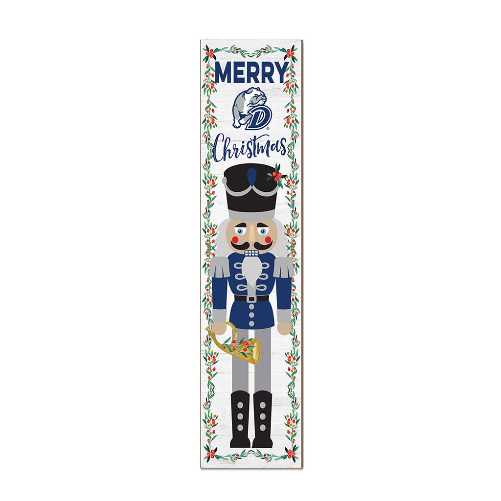 11x46 Leaning Sign Nutcracker Drake Bulldogs