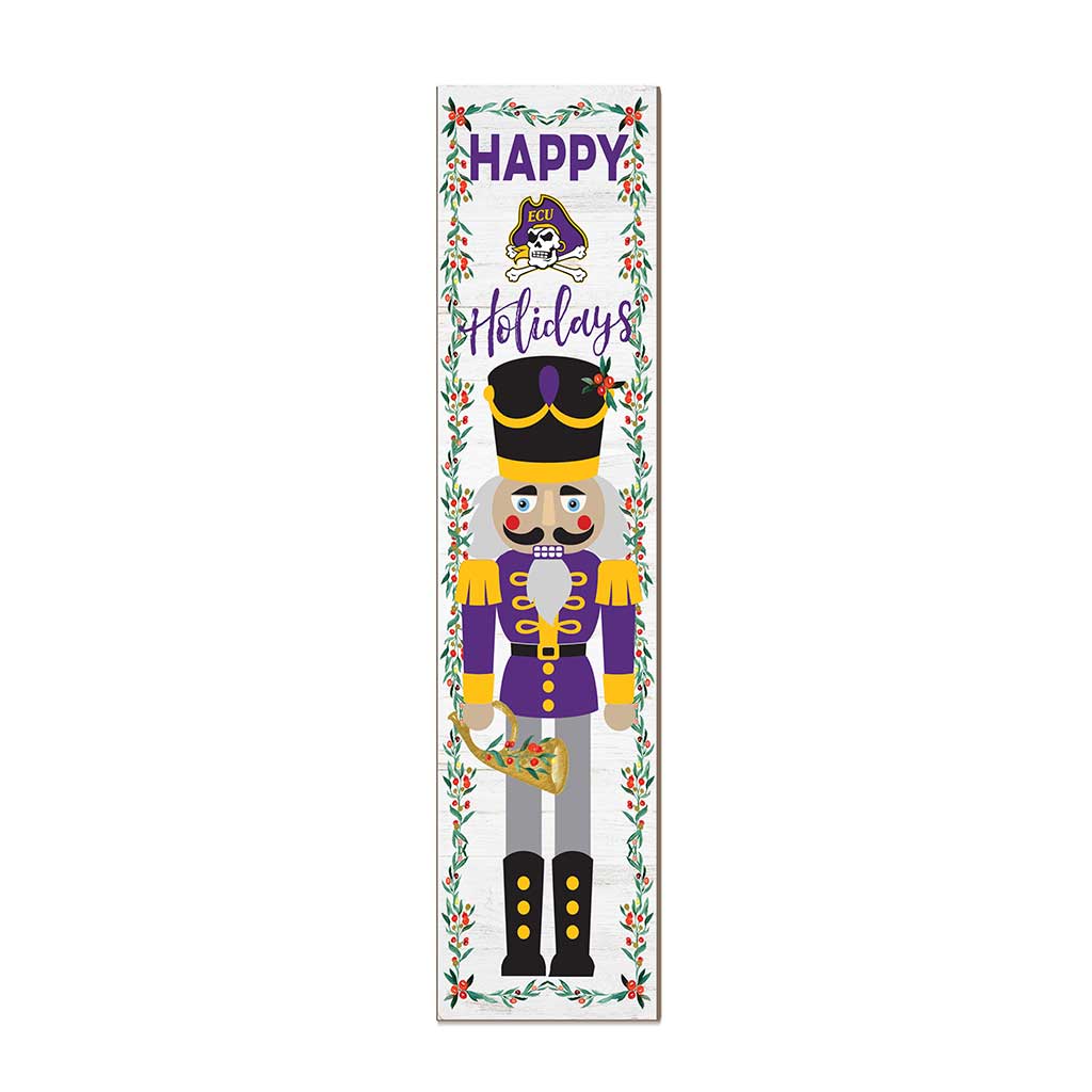 11x46 Leaning Sign Nutcracker East Carolina Pirates