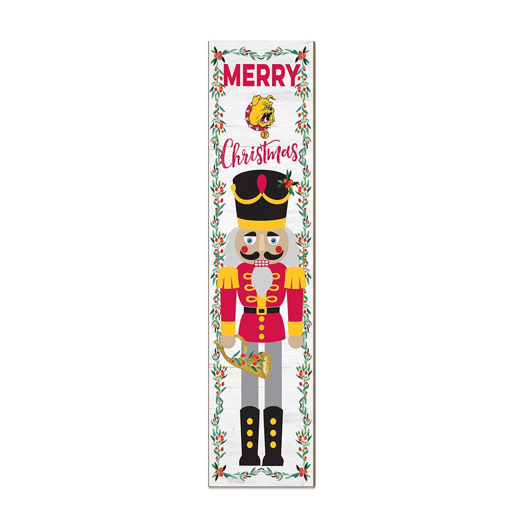 11x46 Leaning Sign Nutcracker Ferris State Bulldogs