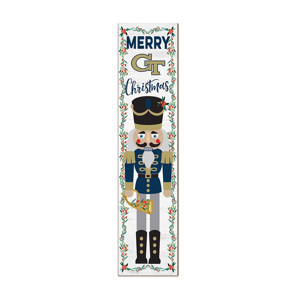 11x46 Leaning Sign Nutcracker Georgia Tech Yellow Jackets