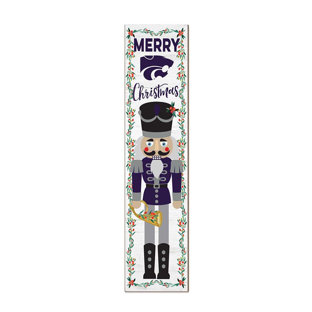 11x46 Leaning Sign Nutcracker Kansas State Wildcats