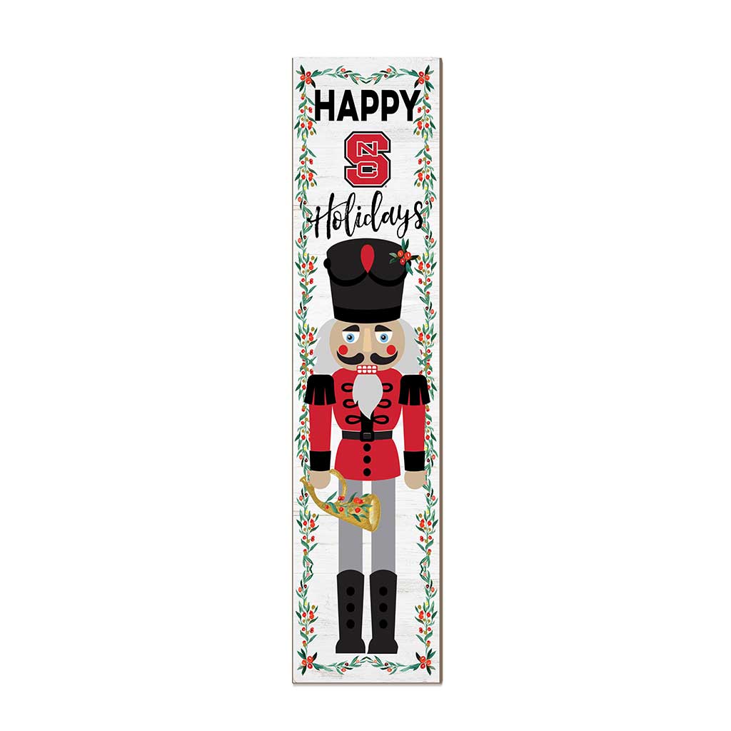 11x46 Leaning Sign Nutcracker NC State Wolfpack