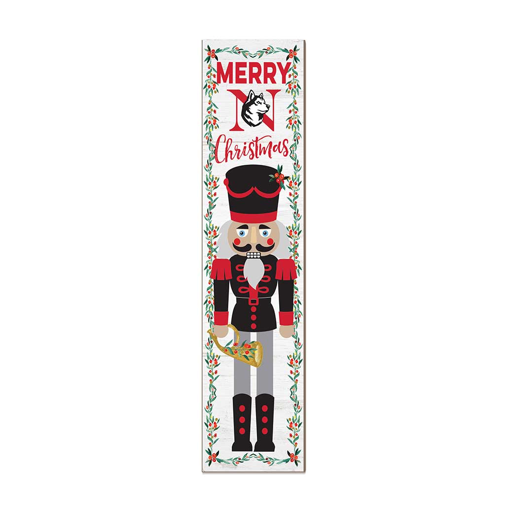 11x46 Leaning Sign Nutcracker Northeastern Huskies