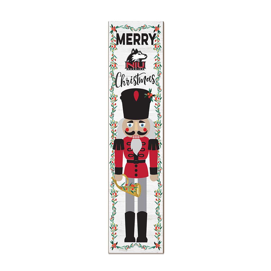 11x46 Leaning Sign Nutcracker Northern Illinois Huskies