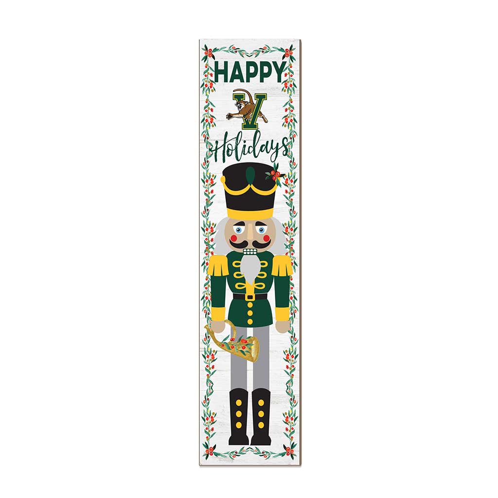 11x46 Leaning Sign Nutcracker Vermont Catamounts