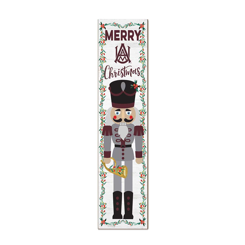 11x46 Leaning Sign Nutcracker Alabama A&M Bulldogs