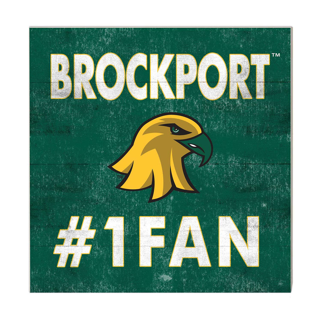10x10 Team Color #1 Fan College at SUNY Brockport Golden Eagles