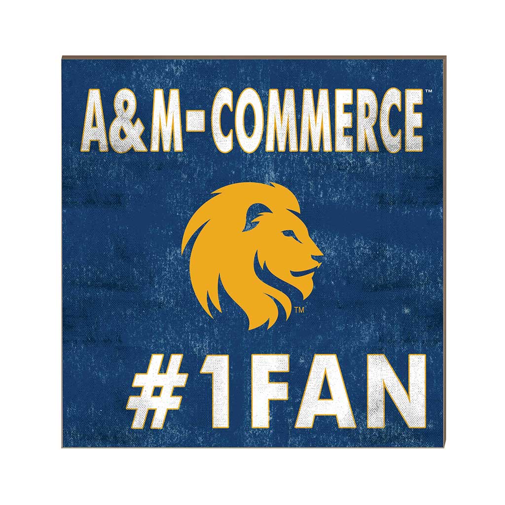 10x10 Team Color #1 Fan Texas A&M University - Commerce Lions