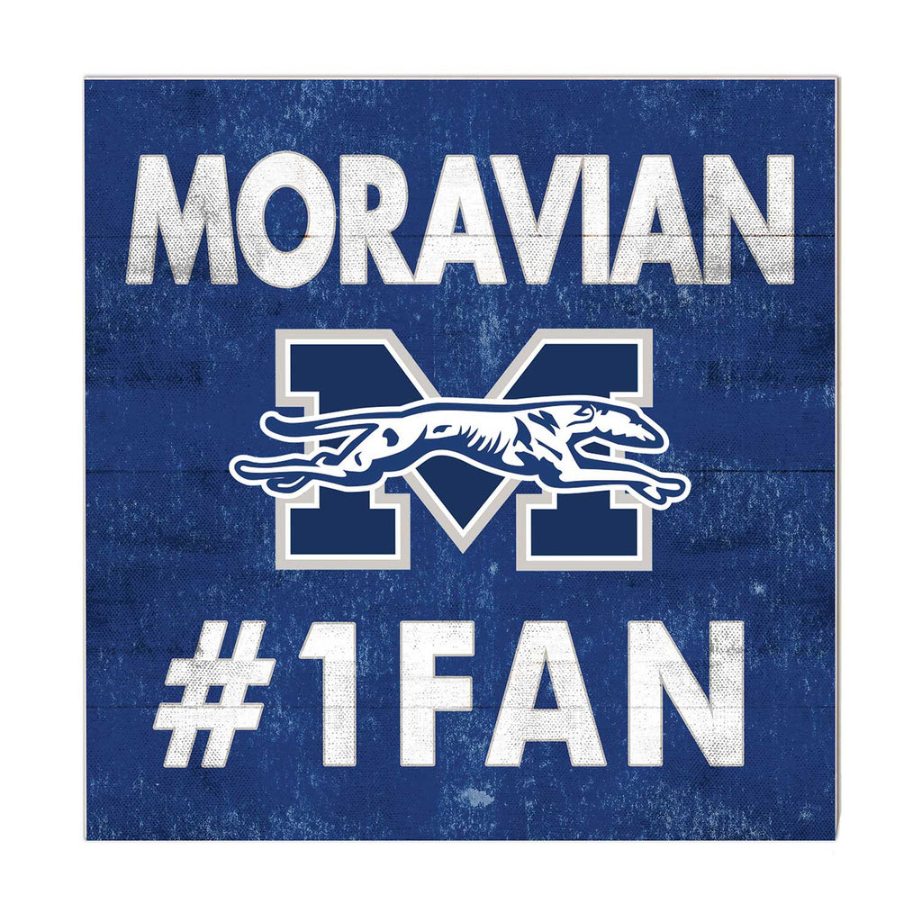 10x10 Team Color #1 Fan Moravian College Greyhounds