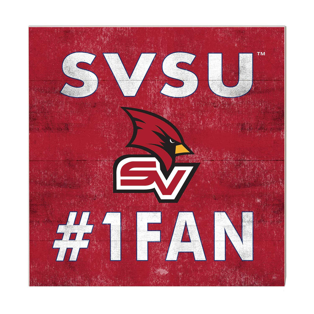 10x10 Team Color #1 Fan Saginaw Valley State University Cardinals