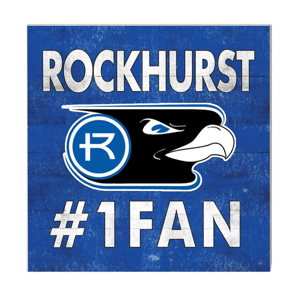 10x10 Team Color #1 Fan Rockhurst University Hawks